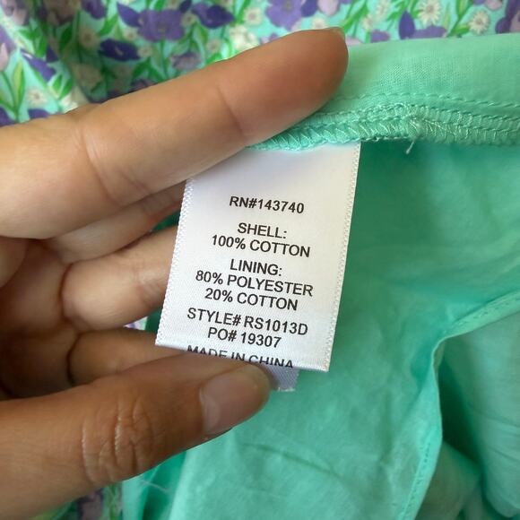 Tuckernuck Hyacinth House Multi Floral Bellflower Maxi Dress Size XXL - Picture 5 of 6